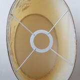 Lamp lampshade dried flowers foot white ceramic