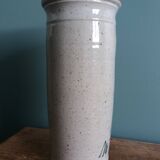 Signed scroll vase with poppy dragonfly decor