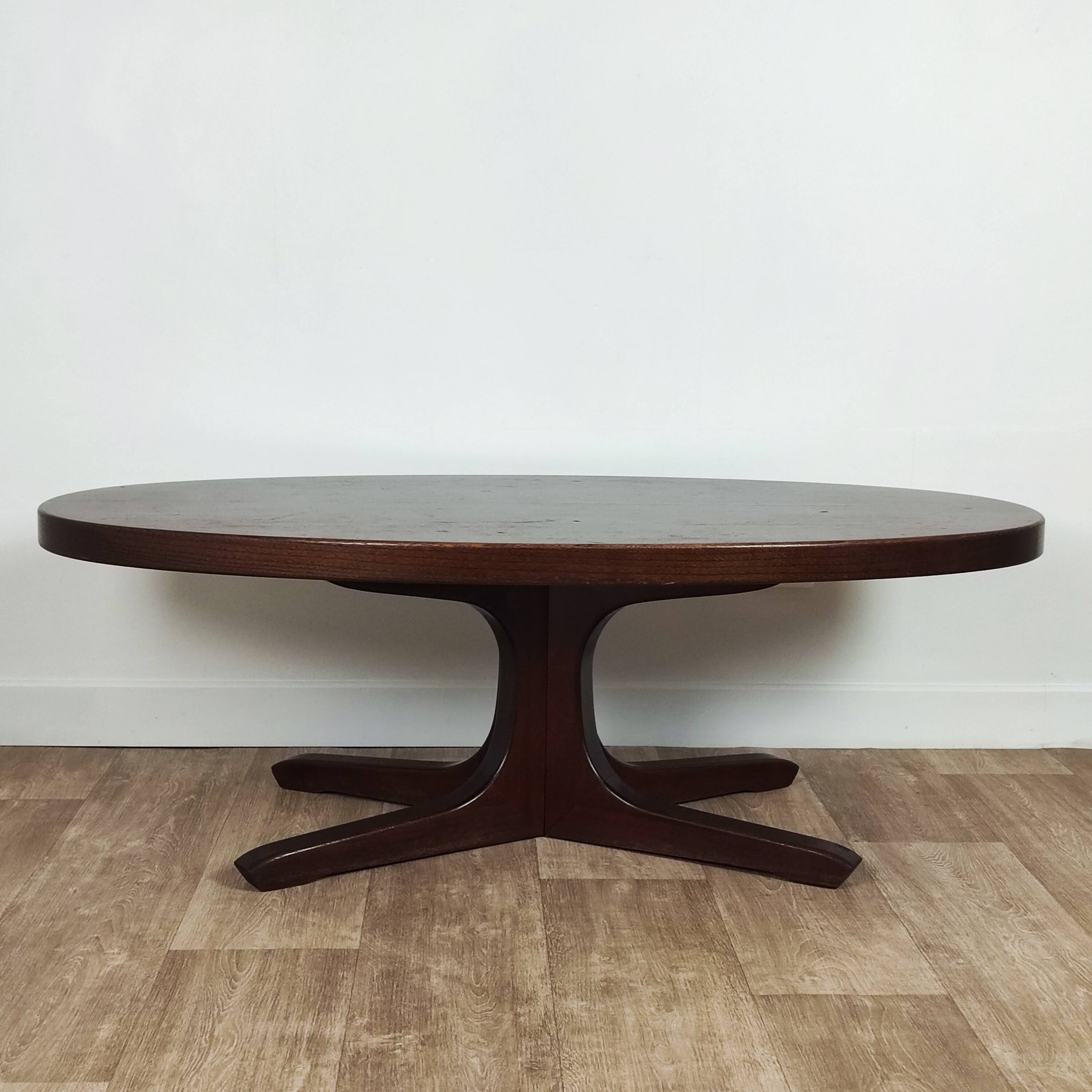 Vintage oval coffee table