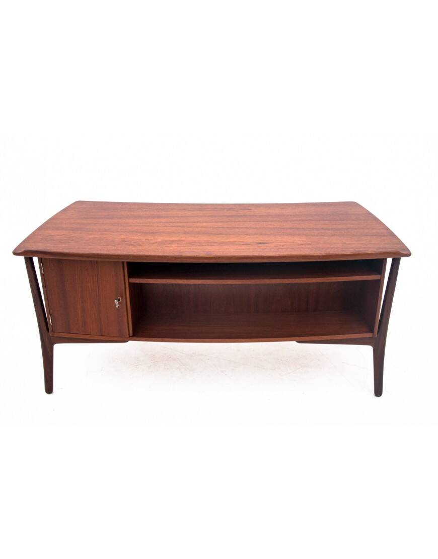 Teak Desk, designed by Svend Aage Madsen for H.P. Hansen, Denmark, 1960s