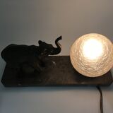 Bedside lamp art deco elephant .