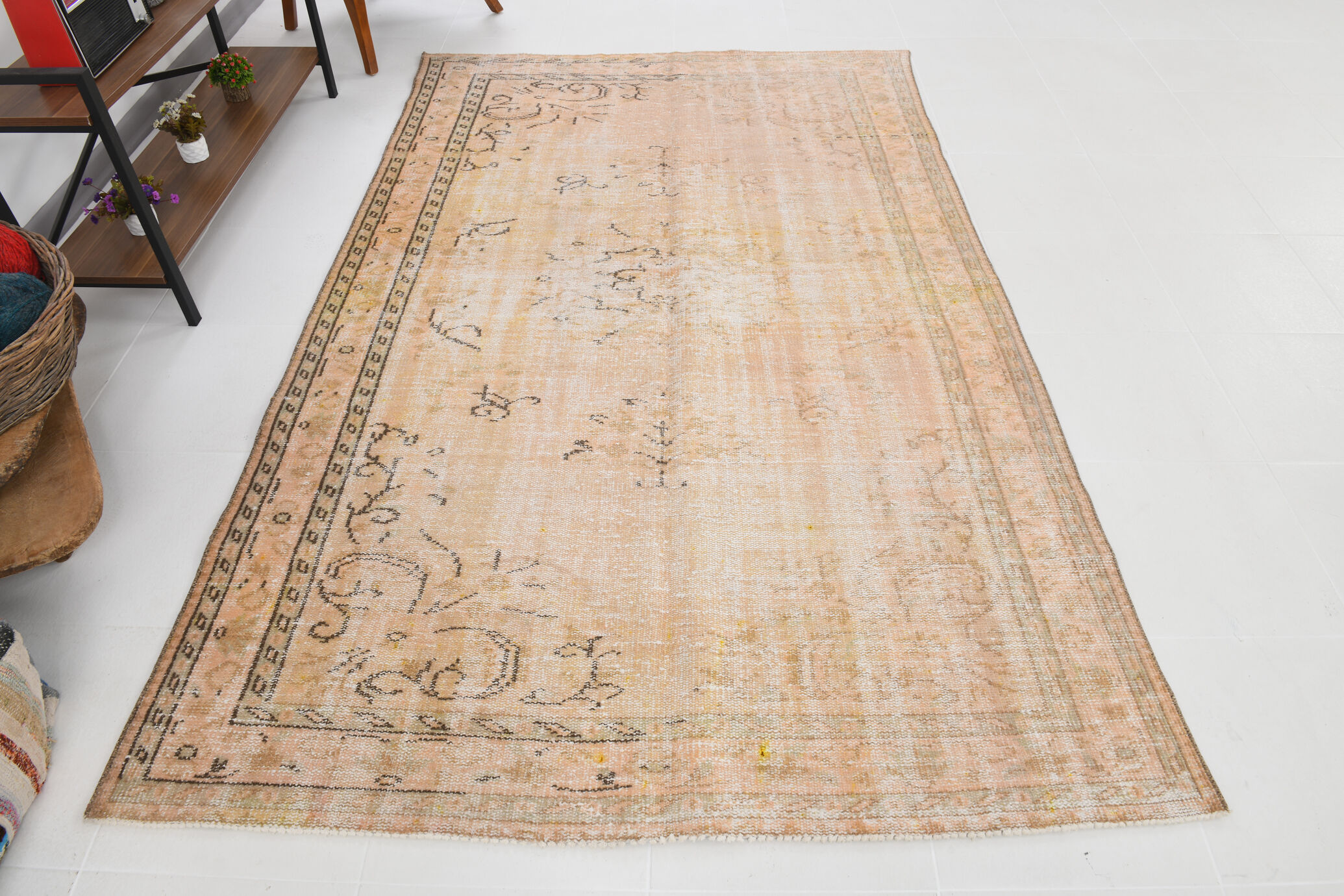 5x8 handmade wool turkish rug 260x163cm