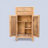 Rustic wooden buffet from Paris, 1940.