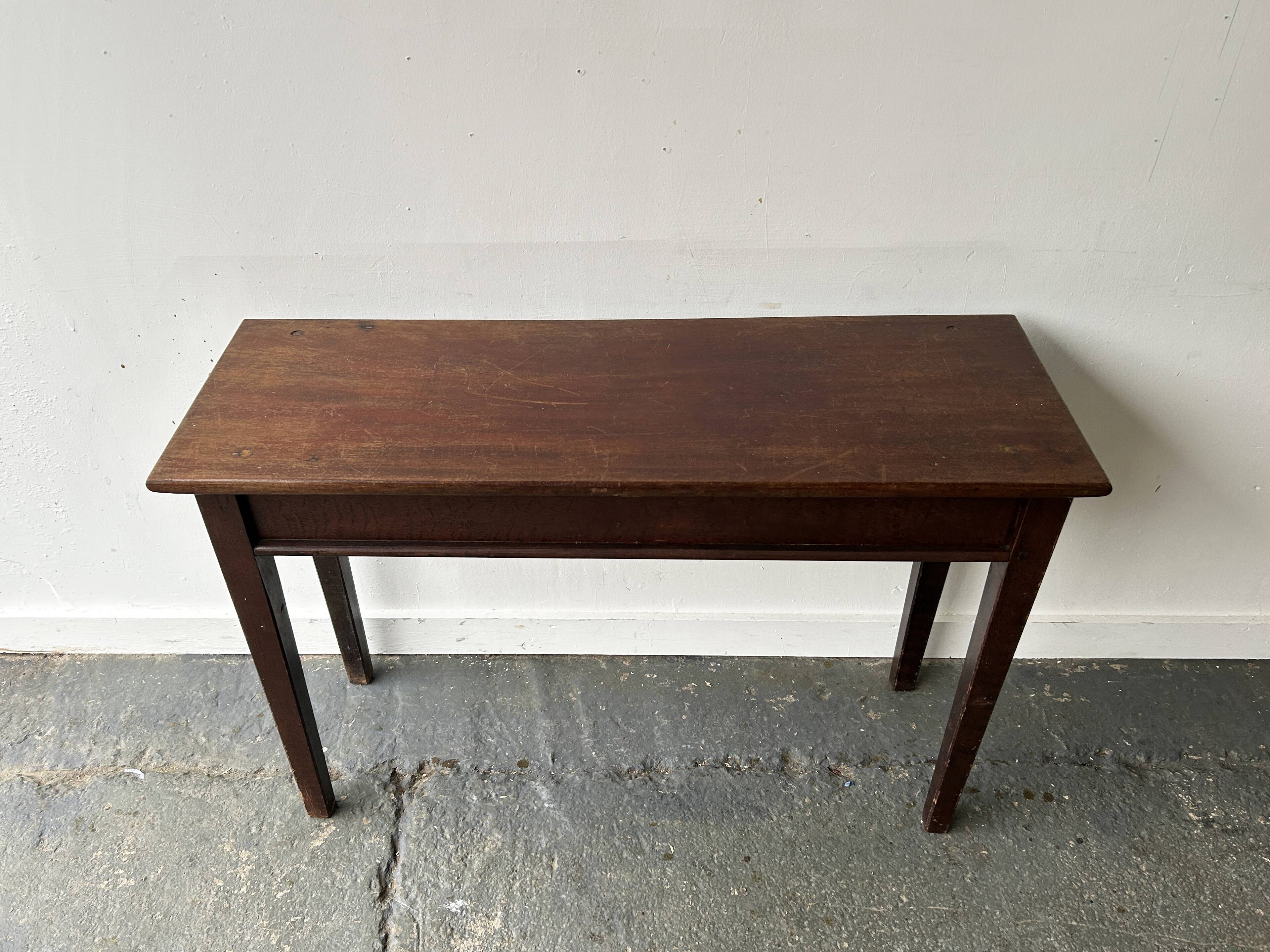Edwardian solid wood side / console table circa 1880–1910