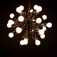 Sputnik chandelier in chrome metal, 24 lights