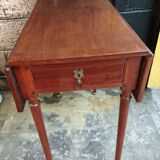 Old table with wooden shutters
