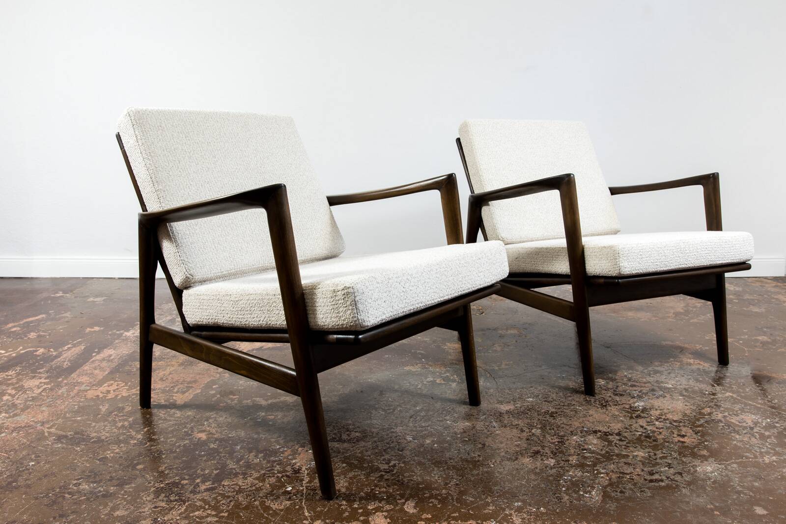 Mid Century Modern Armchairs By Sfm, Poland, 1960s, set of 2