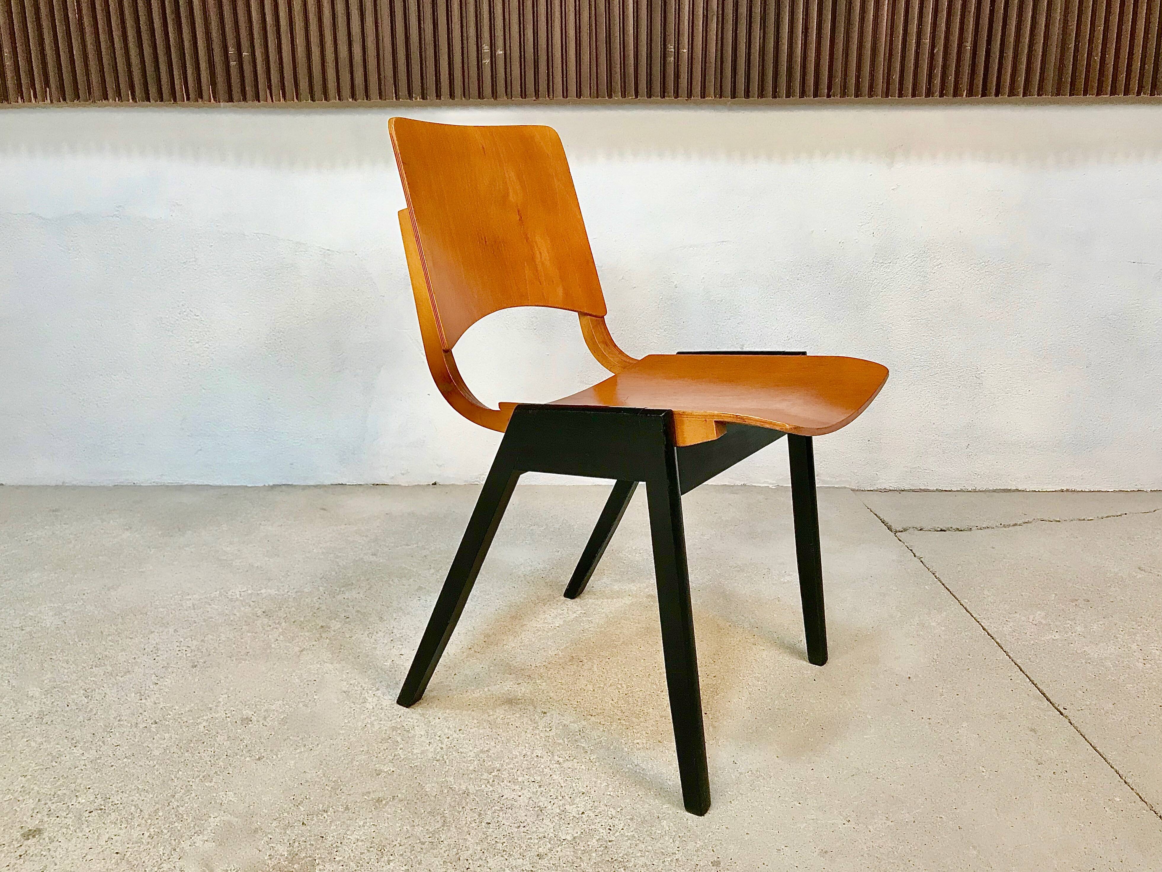 Set of 6 Dining Chairs P7 by Roland Rainer for E & A Pollack, Vienna 1952