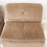 Modular Velvet Sofa by Busnelli, Italy, 1970s