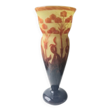 French Glass Vase Schneider