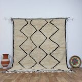 Handmade Moroccan Berber rug 220 x 190 cm