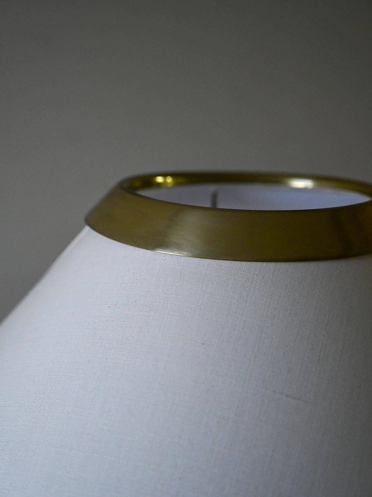 Pair of Scandinavian Brass Floor Lamps