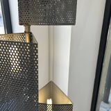 80s perforated metal floor lamp