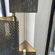 Lampadaire en métal perforé 80s