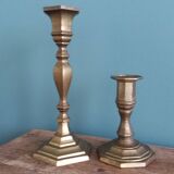 Bronze or brass candlesticks