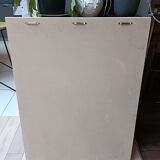 Large vintage tufted velvet mirror