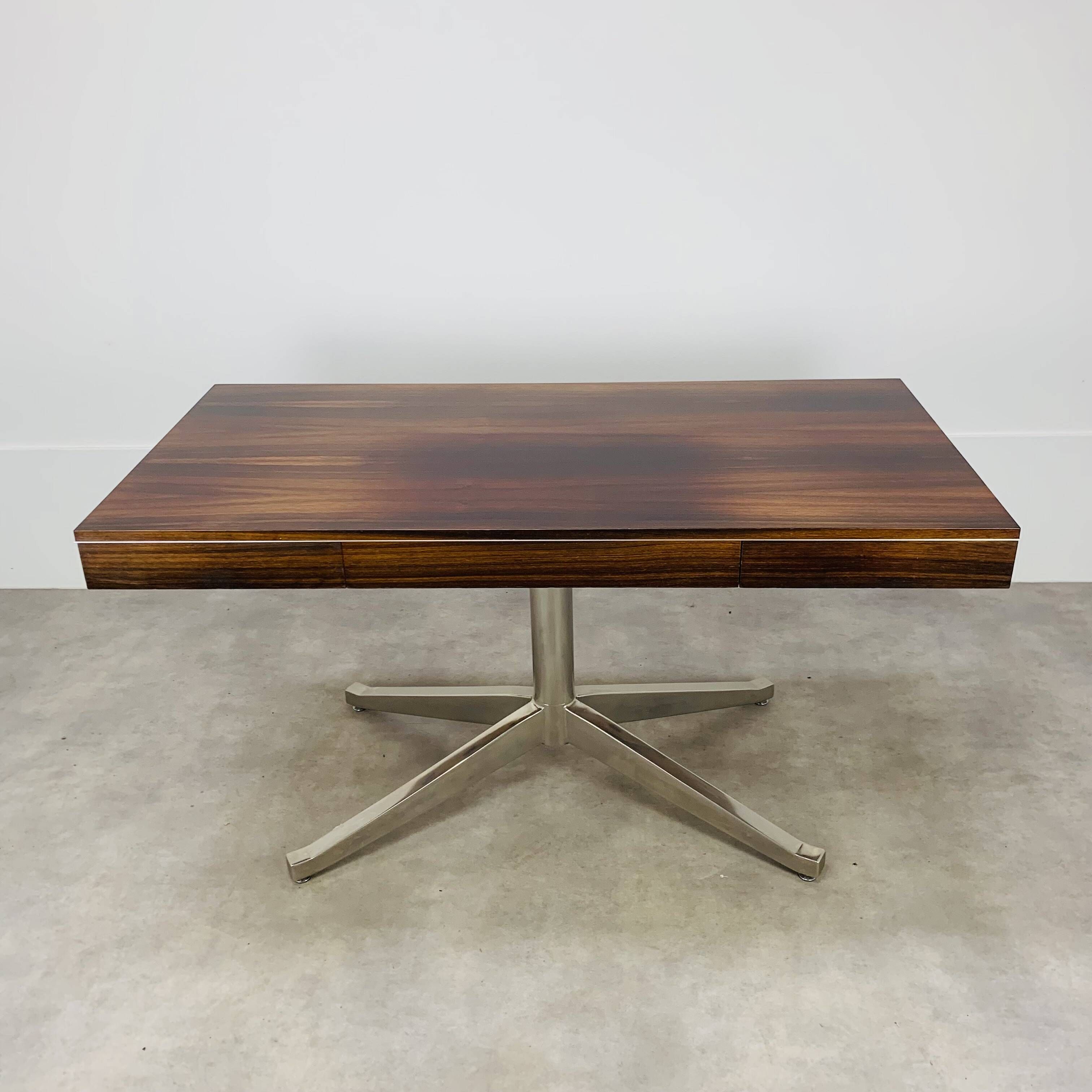 Rosewood desk from the 1960s, attributed to Florence Knoll, Partners model.