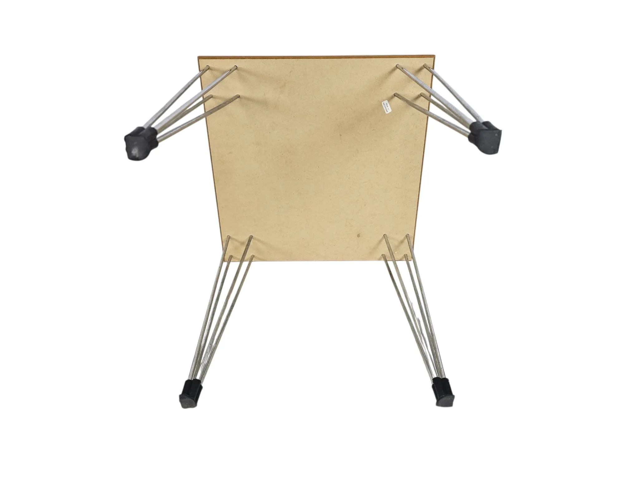 Design danois - style Fritz Hansen - table d'appoint 'Hairpin' - Danemark - années 80