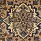Persian carpet heriz old 1960  - 186x273cm