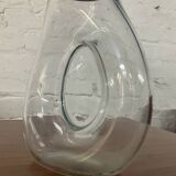 Trio of vintage molded glass vases from the 70s