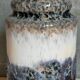 Vase céramique FAT LAVA écume grise vintage