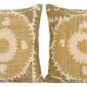 Set of 2 vintage embroidered cushion covers 61x64 cm