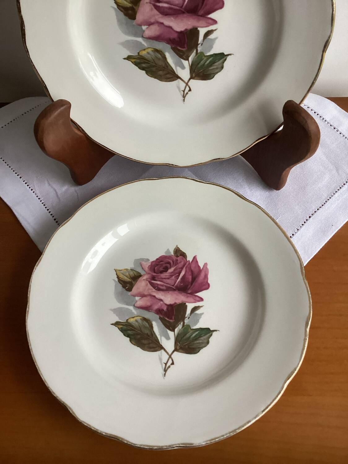 Set of 2 GIEN Chambord dessert plates