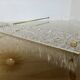 Very large "Roche Bobois" tray in plexiglass and solid brass, 1970s
