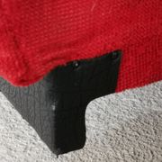 Convertible bench daybed rockabilly red and blakc 50-60s