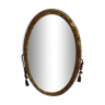 Miroir ovale années 40 - 86x53cm