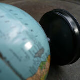 Details on Small globe all in sheet metal Taride maps - Early 50s