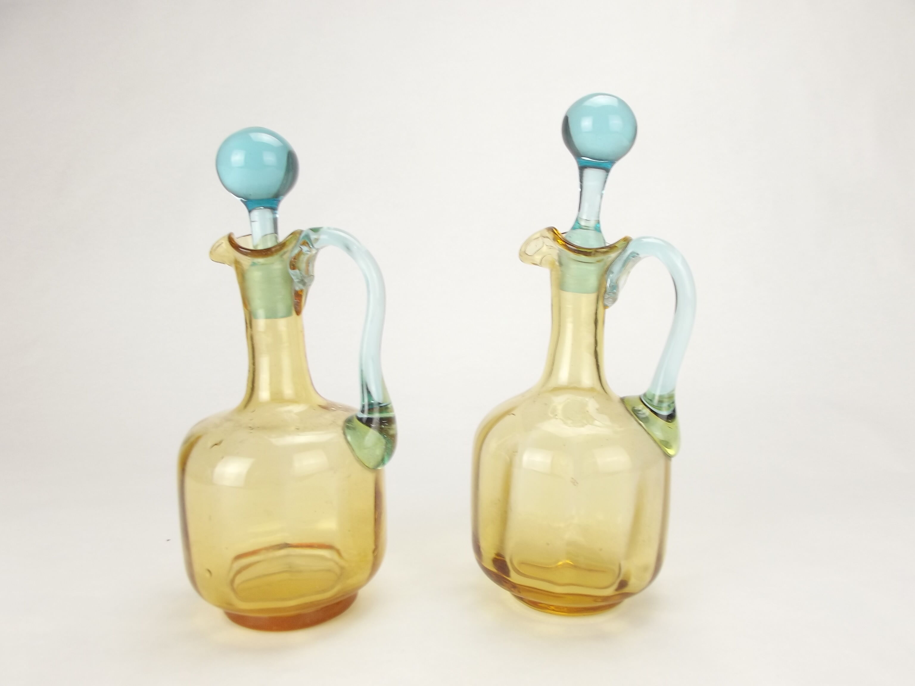 Old pair of George Sand decanters, Cristal de Portieux