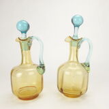 Old pair of George Sand decanters, Cristal de Portieux