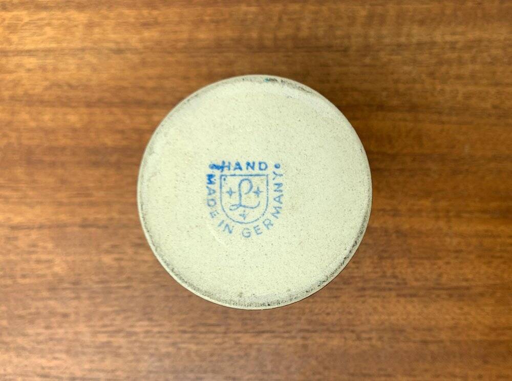 Mid-Century German Studio Pottery Minimalist Vase from Ernst Loesche, 1960s