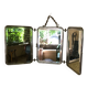 Miroir barbier tryptique