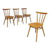 Set of 4 wooden dining chairs by Tatra Nabytok 1960