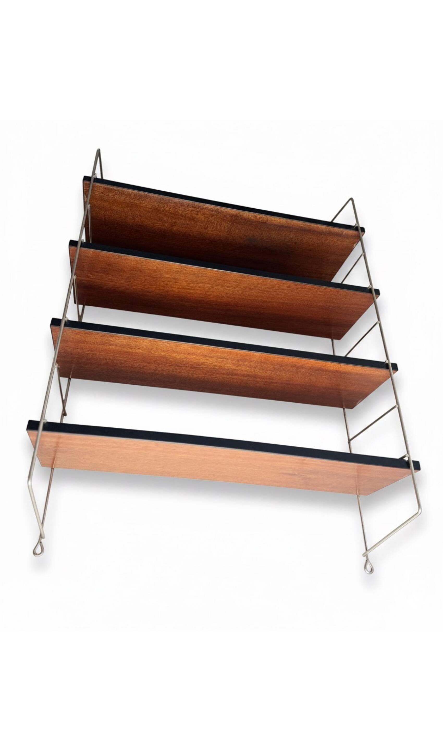 Vintage wall shelf, Scandinavian design, 70s-80s.