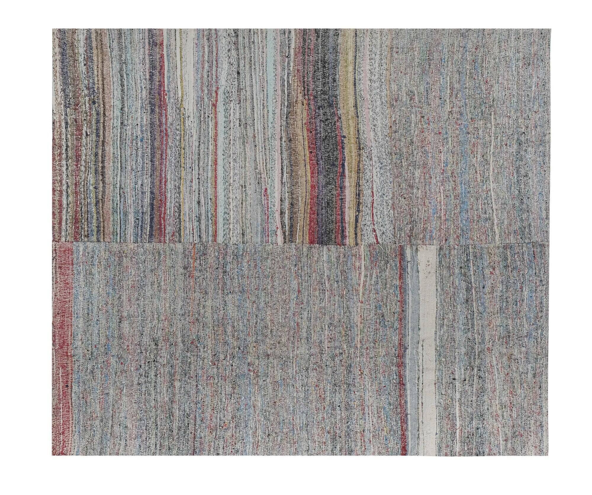 Vintage Turkish kilim, handwoven, 279x316 cm.