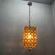 Bronze Pink Crystal Light Pendant 1960’s