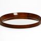 Beautiful round 1960s teak wall mirror by TH. POSS 'EFTF Copenhagen Denmark