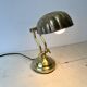 1950s brass "shell" desk lamp, vintage lighting