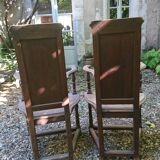 Pair of caquetoire chairs