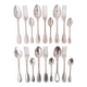 Silver metal cutlery spoons forks small spoons