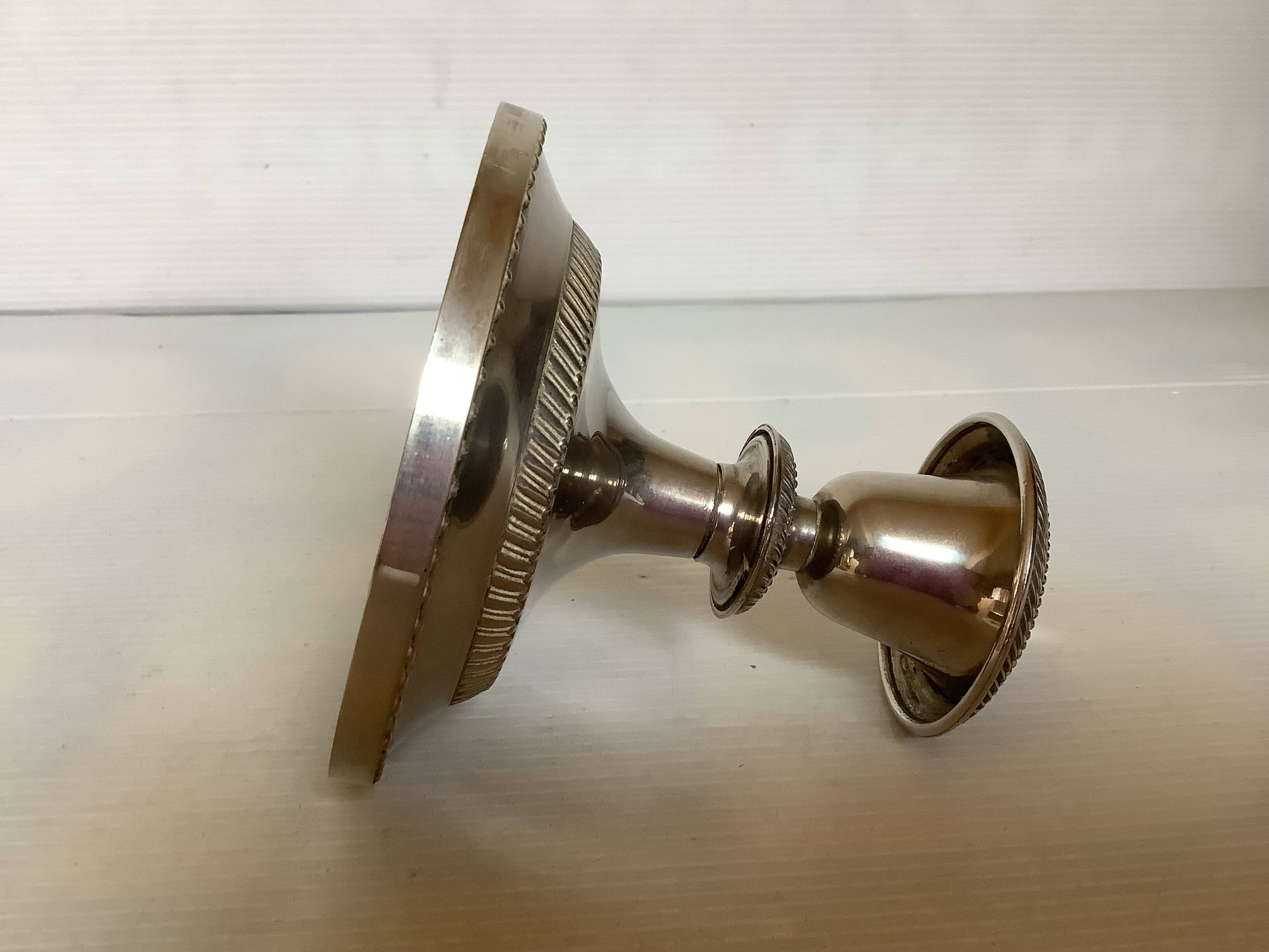 Alloy Silver Metal Candlestick