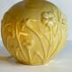 Lamp vintage yellow ceramic ball
