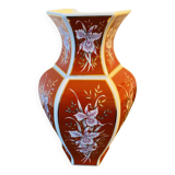 Red and gold porcelain vase