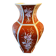 Red and gold porcelain vase