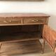Vintage solid wood sideboard / serving trolley, Art Deco style