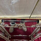 Gold metal bathroom mirror