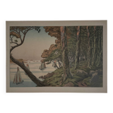 Lithographie par Henri Rivière Les Aspects de la Nature - Soir d'Été
